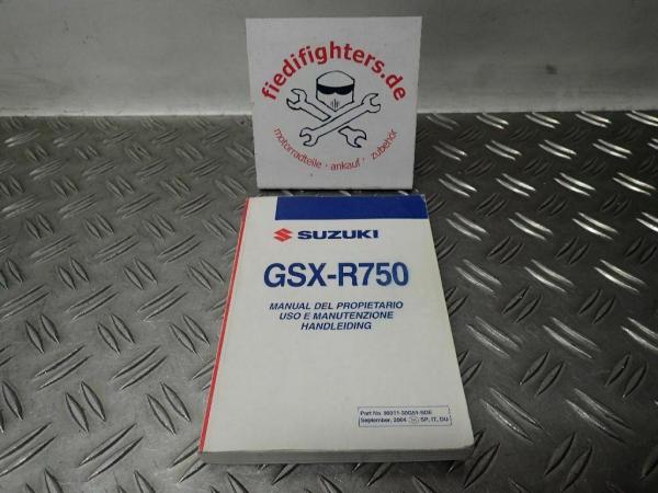 Bedienungsanleitung ES, IT, NL Buch Handbuch Suzuki GSX-R 750 BJ.04-05_1