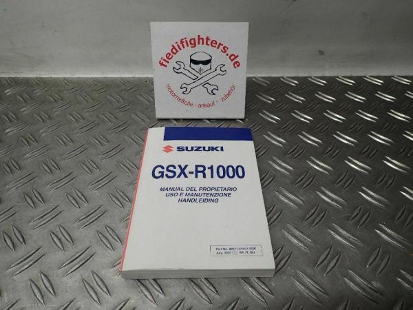Bedienungsanleitung ES, IT, NL Buch Handbuch Suzuki GSX-R1000 BJ.07-08_1