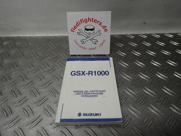 Bedienungsanleitung ES, IT, NL Buch Handbuch Suzuki GSX-R1000 BJ.03-04_1