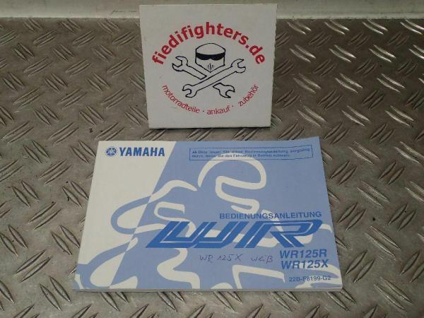 Bedienungsanleitung Buch Fahrerhandbuch Yamaha WR125 22-F8199-G_1