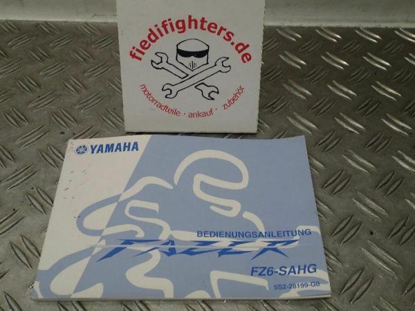 Bedienungsanleitung Buch Fahrerhandbuch Yamaha FZ6 RJ14 EZ.07 36612km_1