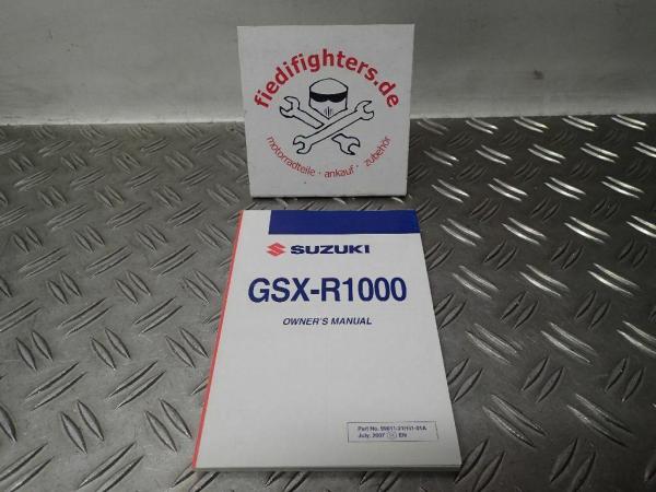 Bedienungsanleitung GB Buch Handbuch Suzuki GSX-R1000 BJ.07-08_1