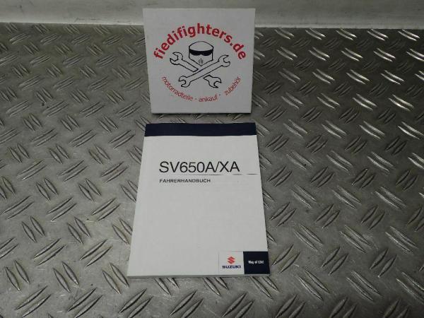 Bedienungsanleitung Buch Fahrerhandbuch Suzuki SV650 WCX0 EZ.19 1222km_1