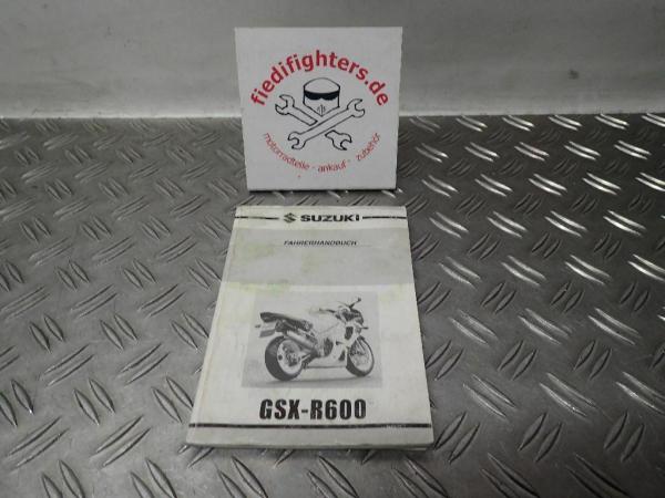 Bedienungsanleitung DE Buch Handbuch Suzuki GSX-R 600 BJ.01-03_1